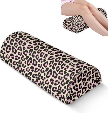 Knee Pillow for Back Sleeping – Half Moon Bolster Pillow for Legs,Under Knee While Sleeping Support, Leg & Back Pain Relief (21.5x9x5 Inches),Machine Washable Cover