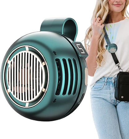 Portable Cooling Fan, Bladeless Clip Device, USB Rechargeable Personal Air Circulator, Ultra Quiet Adjustable Angle Mini Fan For Desk Bed Outdoor Hiking Office Bedroom Travel