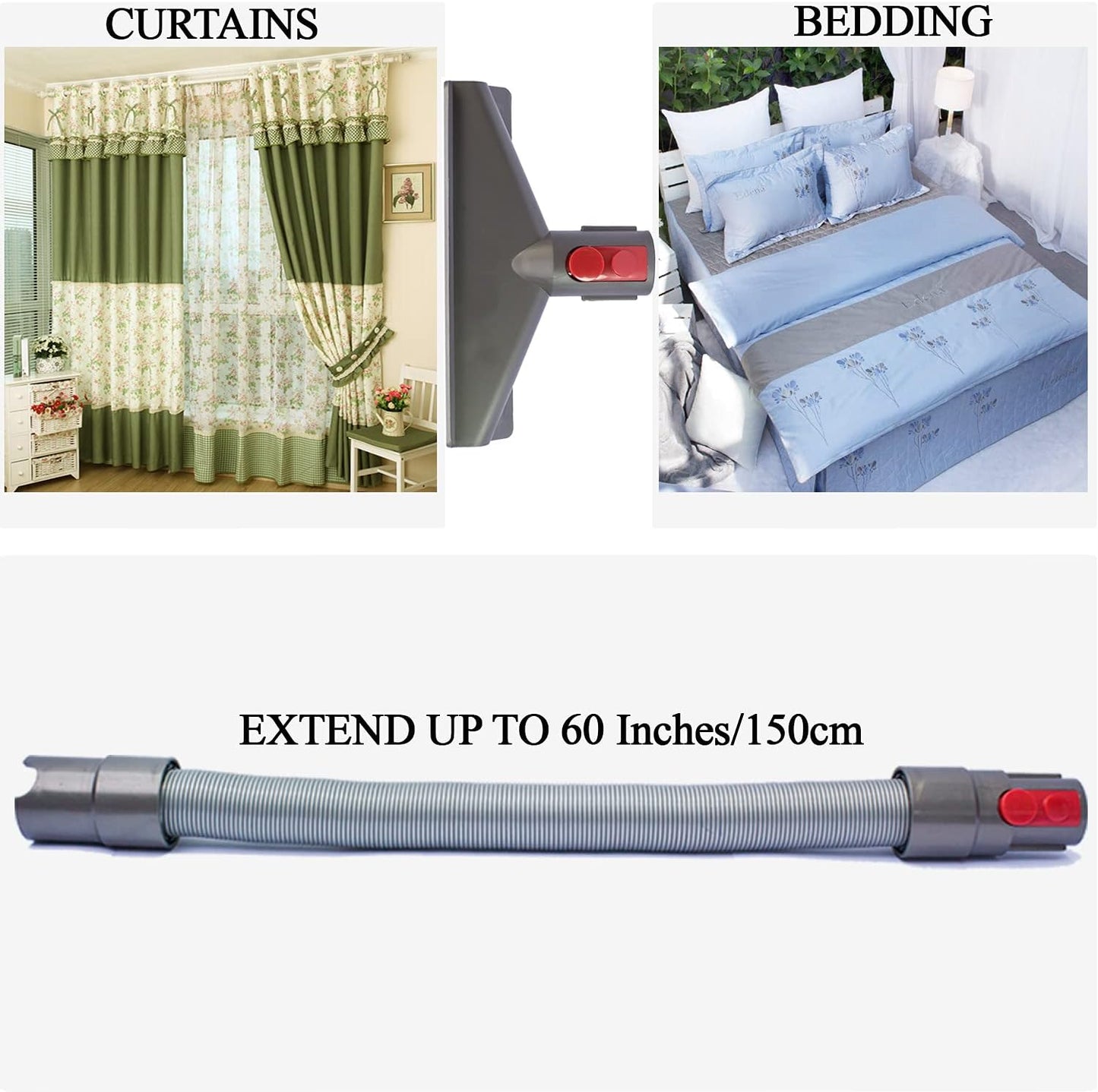 Replacement Attachments for Dyson V7 V8 V10 V11 V15 - Vacuum Accessories for Home and Car Cleaning