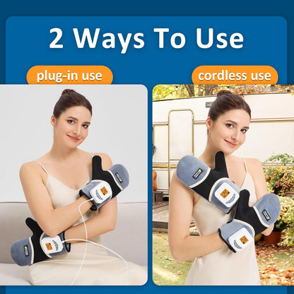 Feet Warmers, 5000mAh Rechargeable Foot &Ankle Heating Pad for Circulation