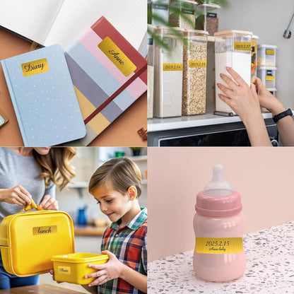 1000 Blank Removable Freezer Labels, Blank Removable Labels Water Oil Resistant with Perforation Line for Food Containers Jars Pantry Organization (Each Measures 1x 3 Inch)