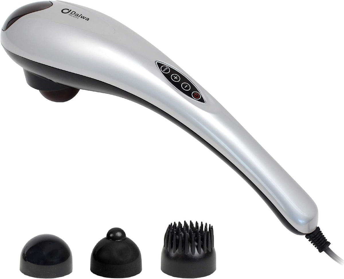 Daiwa Felicity Tapping Pro - Handheld Deep Tissue Back, Neck, Shoulder, Leg, Calf Muscle Massager with Extension Handle - FSA HSA Eligible
