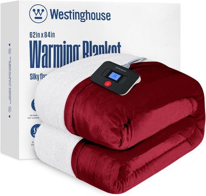 Westinghouse Heated Throw Blanket, 50"x60", Charcoal, ETL Certified