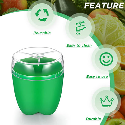Patelai 4 Pieces Fruit and Vegetable Storage Containers for Fridge, Onion Holder Storage Avocado Green Pepper Tomato and Onion Keeper/Saver/Holder, Refrigerator Vegetable Crisper
