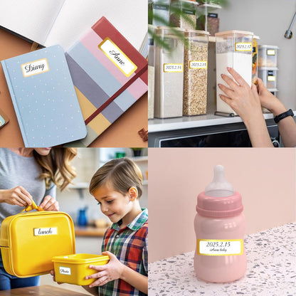 1000 Blank Removable Freezer Labels, Blank Removable Labels Water Oil Resistant with Perforation Line for Food Containers Jars Pantry Organization (Each Measures 1x 3 Inch)