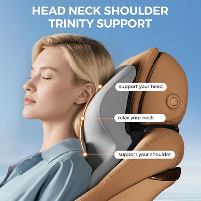 BEBAS Car Headrest Pillow, Ergonomic Neck Pillow with Memory Foam, Black