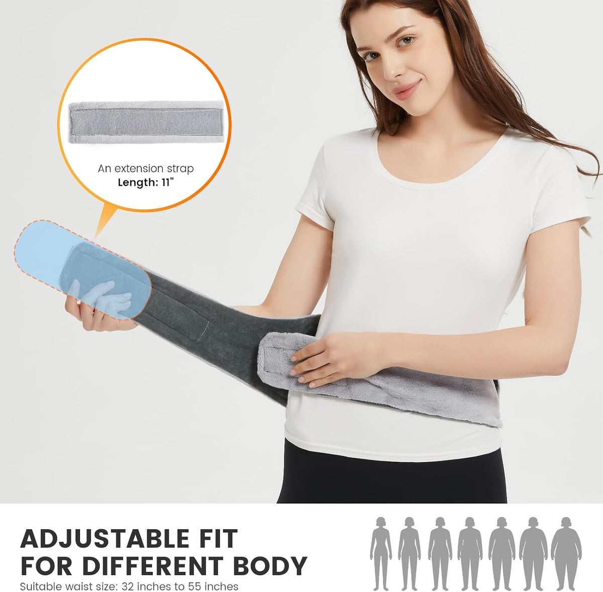 Microwave Heating Pad for Lower Back Pain Relief, Moist Heating Pad Microwavable for Period Cramps, Stomach, Shoulder and Warm Compress for Muscle Pains