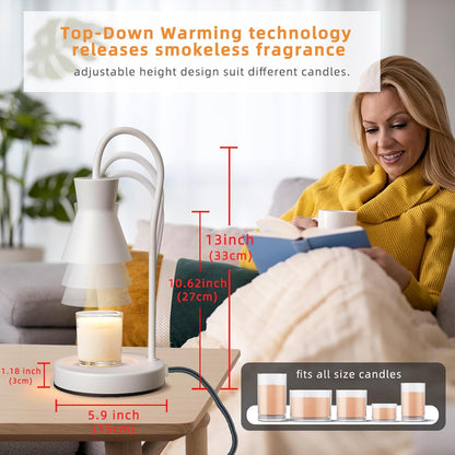 LALISU Candle Warmer Lamp with Timer Electric Candles Light Birthday Gifts