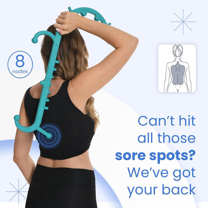 Ranarose Deep Tissue Back & Neck Massager for Body Muscle Pain Relief | Trigger Point Massage Tool for Full Body, Shoulders, Legs, Muscle Knot Remover, for Self-Massage, Pressure Point Massage Tool