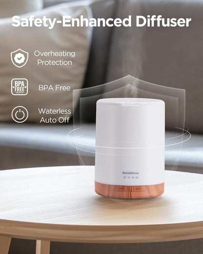 InnoGear 300ml Essential Oil Diffuser for Home Scent Humidifier, Yellow
