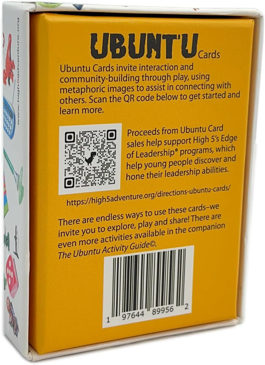 Ubuntu Cards by High 5 Adventure for Building Connections, Reflection and Fun, Set of 54 Cards with 13 Game Ideas
