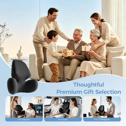 BEBAS Lumbar Support Pillow for Car, Memory Foam Back Cushion for Driving