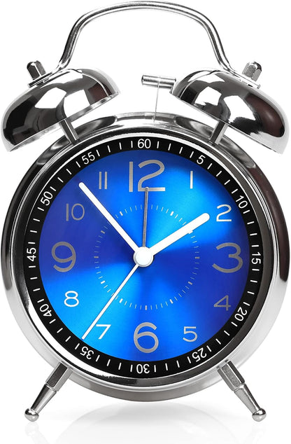 AYRELY® Super Loud Alarm Clock for Heavy Sleepers, 4.5 Inch Twin Bell Retro