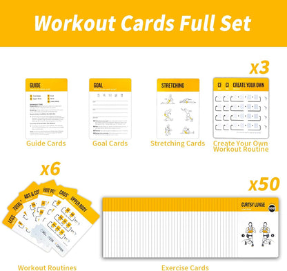 Half Balance Ball Workout Cards, 62 Exercises Cards Deck Large Size 5" x 3.5" Fitness Cards for Women & Men, Beginner Fitness Guide to Training Exercises at Home or Gym
