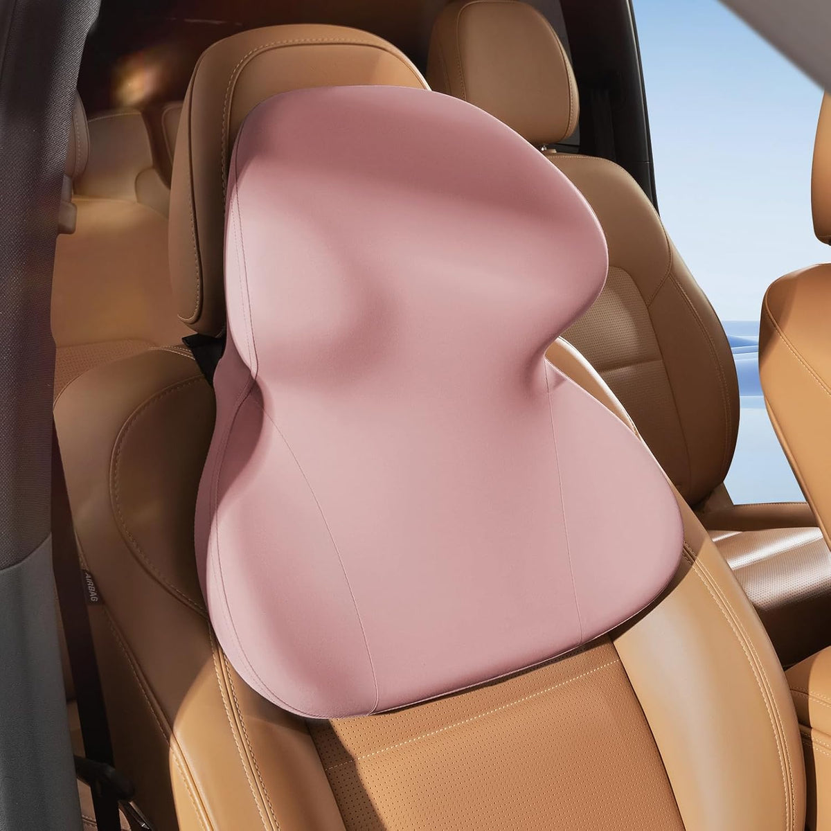 BEBAS Car Headrest Pillow, Ergonomic Neck Pillow with Memory Foam, Black