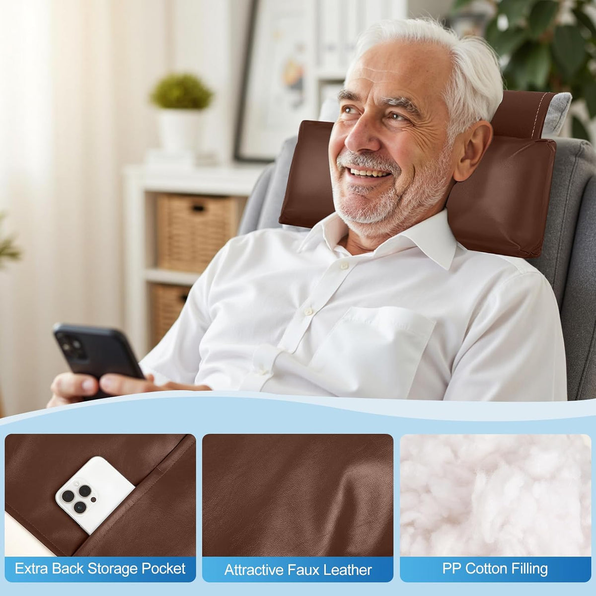 Recliner Pillow, Adjustable Neck & Head Support Pillow
