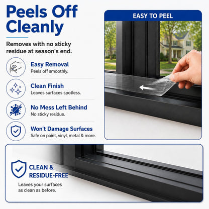 SWRT Window Sealing Tape, 2 in x 33 ft, 20 Mil Thick, AC Insulation Seal | Blocks Hot Air & Drafts; 20 Mil Heavy-Duty Seal; Strong Gap Sealing; Clean Seasonal Removal; Easy Cut & Press Application