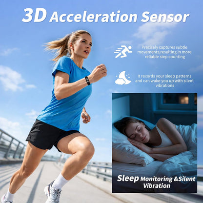 Vibrating Alarm Wristband Clock for Heavy Sleepers Wake Band Watch Bracelet Adults Silent Shock Vibration Wrist for Deaf People Wearable Loud Sleep Despertador Alarmas para Despertar