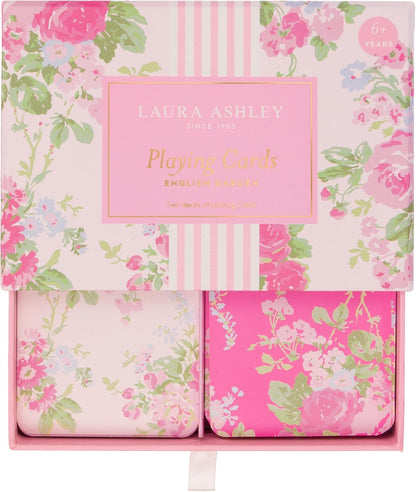 Laura Ashley Pretty Pattern Matching Game – 52 Floral Memory Cards in Decorative Gift Box – Classic Matching Game – Cognitive Brain Training & Family Fun | Classic Concentration Play with Elegant Botanical Artwork, Cognitive Brain Training and Family Fun