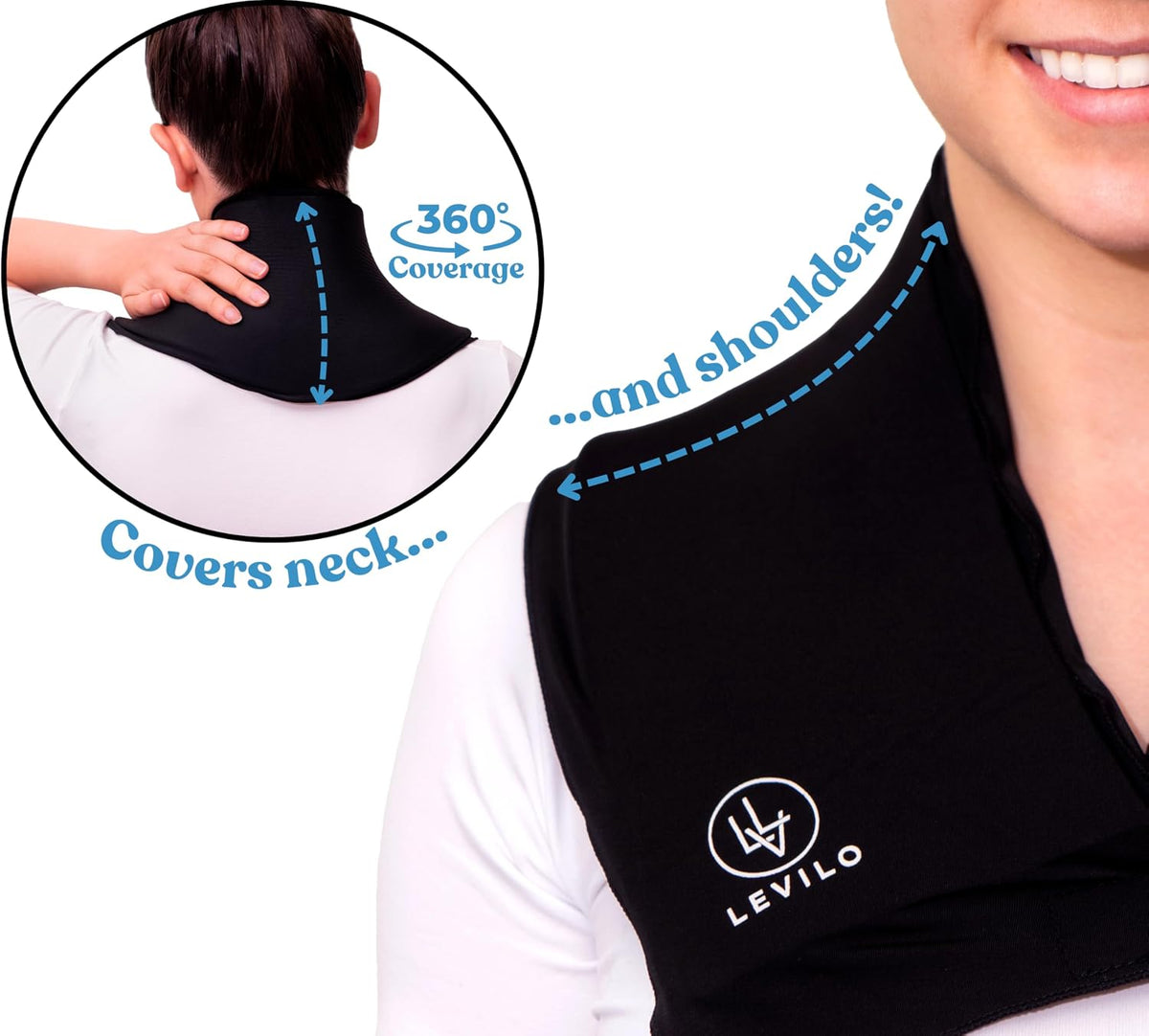LEVILO Ice Pack for Neck and Shoulders – Hot & Cold Therapy – Neck Ice Pack