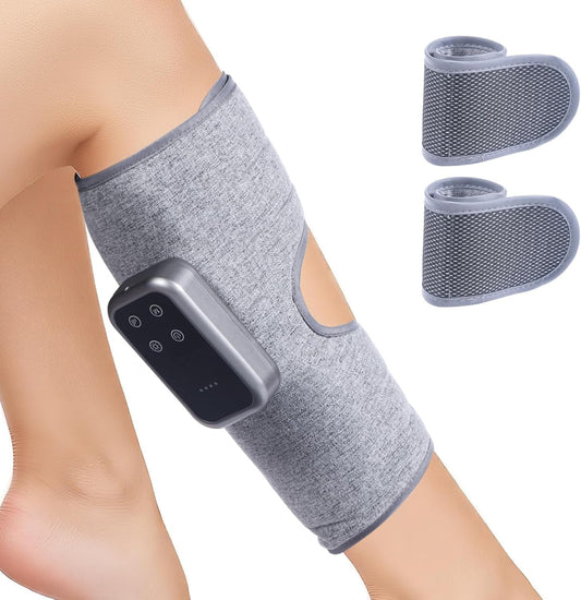 Cordless Leg Massager with Heat and Compression, Rechargeable Leg Compression Massager for Circulation, Muscle Relaxation for Calf, Gifts for Dad Mom Men Women Gym Office Home