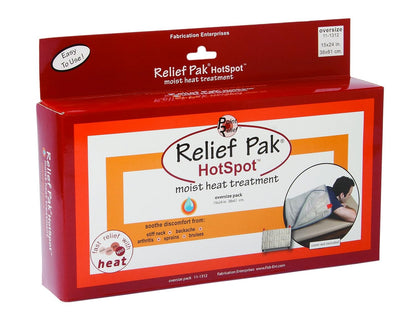 Relief Pak-11-1312 Moist Heat Pack to ease Aches and Pains from arthritis, back pain, muscle strains, stiff neck, sprains, stiff joints, bruises, general soreness and spasms. Oversize - 15" x 24"
