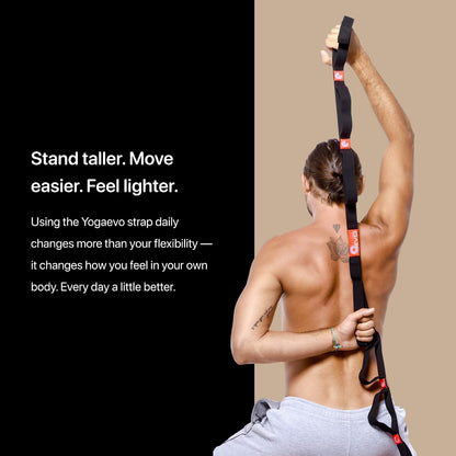 Yogaevo Elastic Stretching Strap With Loops For Physical Therapy