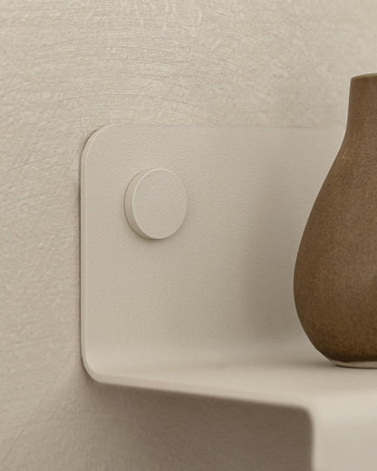 Kazai. Key Holder for Wall 'Holmsen' | Minimalist Key Hooks Design from Berlin | Modern Key Hanger with Metal Shelf | Key Hook Wall Mounted as Hallway Furniture | Sand Taupe