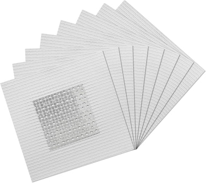 Waziaqoc 4 Inch Drywall Patch, 8 Pack, Aluminum Repair Kit | Heavy Duty, Wall Hole Repair Patch, For Home Renovation Projects