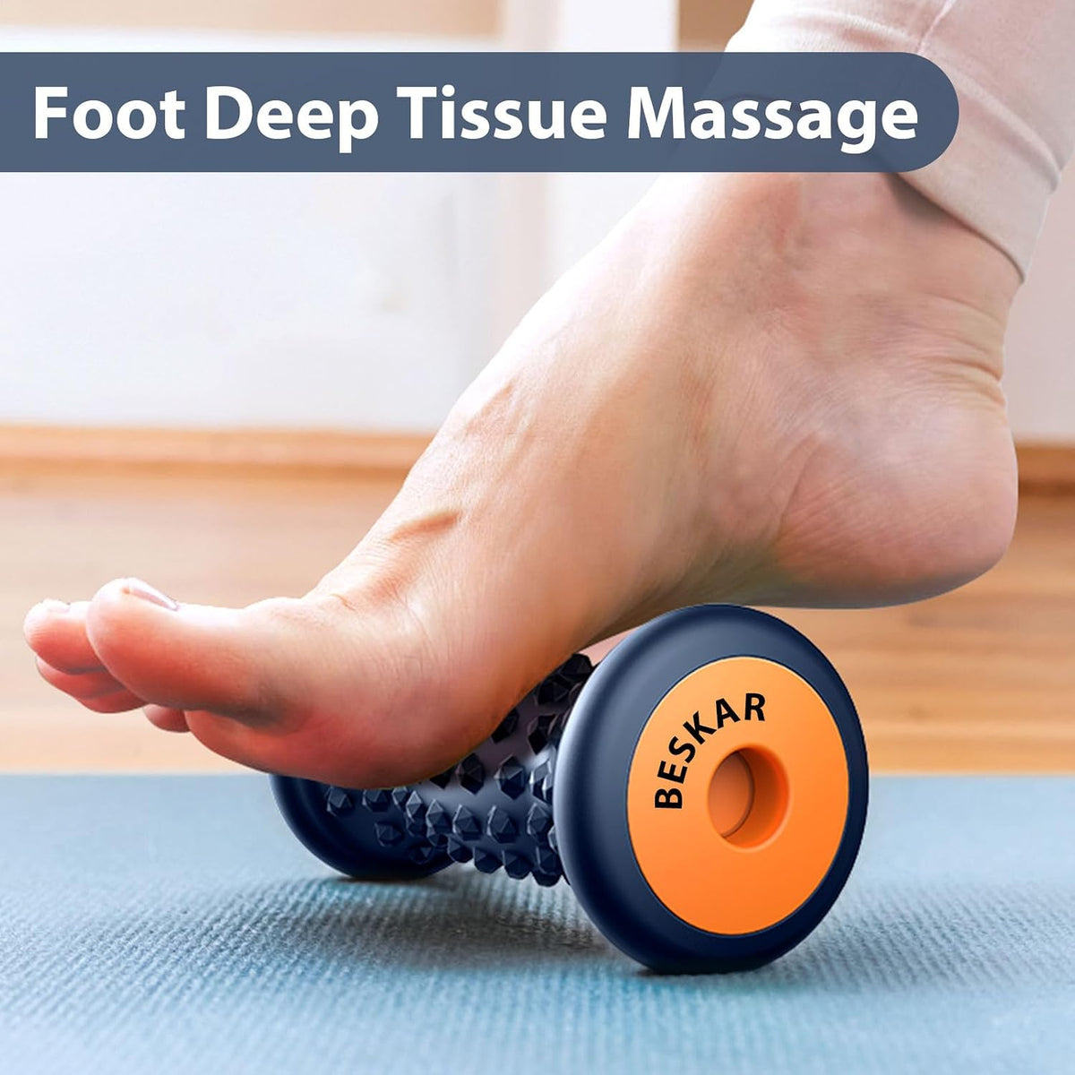 BESKAR Foot Massage Roller for Plantar Fasciitis Relief