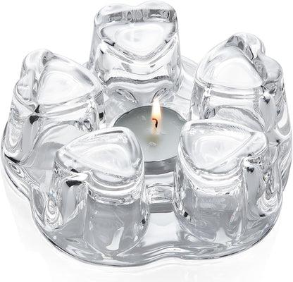 Teapot Warmer, Borosilicate Glass Tea Warmer, Heating Base Tea Warmer 5.3in Dial, Candle Never Flames Out with Tealight Holder