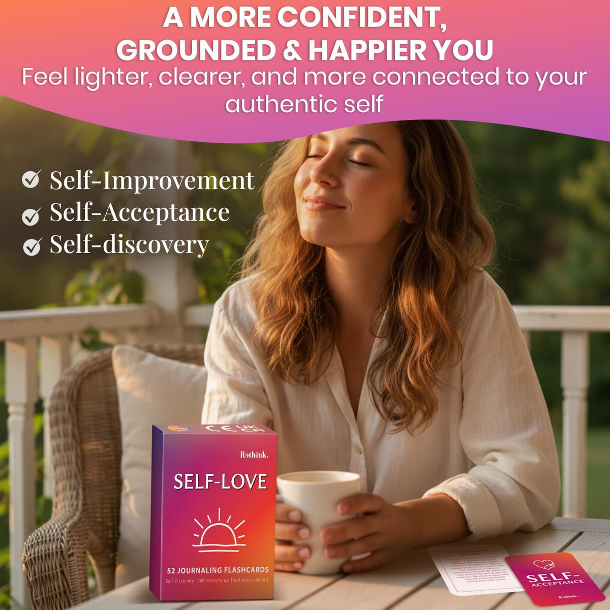 Meditation Cards for Anxiety Relief - Daily Affirmation Cards for Women