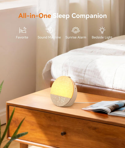 Dreamegg Sunrise 1 Pro, Sunrise Alarm Clock, Sound Machine for Sleep