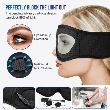 MUSICOZY Sleep Headphones Bluetooth 5.4 Sleep Mask with HD Sound
