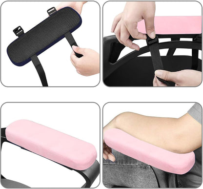 MOSISO Chair Armrest Pads, Home/Office Chair Arm Rest Covers, Black