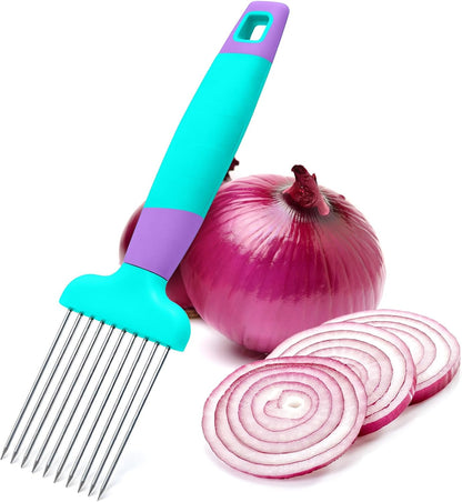 Onion Slicer Thin-Egg Chopperonion Onion Holder For Slicing,Avocado Slicer Tool Blooming Onion Cutter Kit,Tomato Slicers For Home Use Cool Kitchen Gadgets 2024 (Black(No handle))
