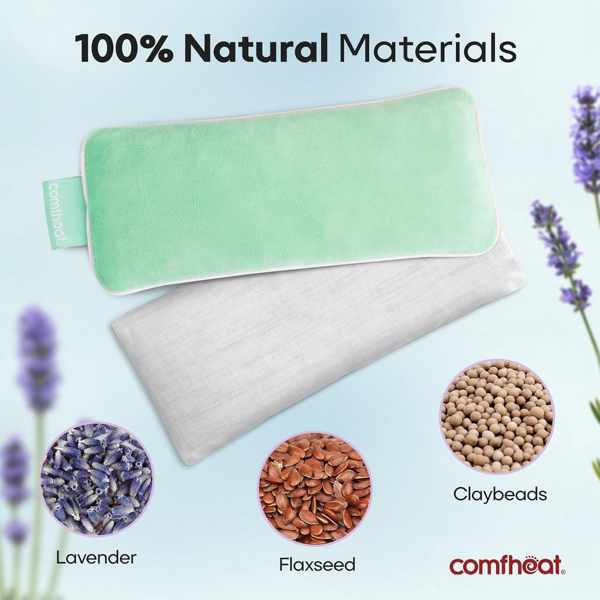 Lavender Weighted Eye Pillow for Yoga Relaxation FSA Eligible HSA