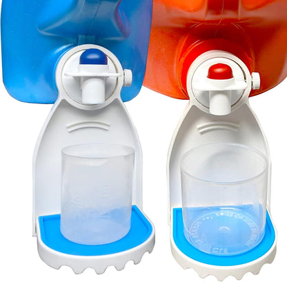 Febwind 2 Pcs Laundry Detergent Cup Holder Fabric Softener Drip Catcher Soap Holder Tray Cup Stand Container Laundry Soap Station Organizer White