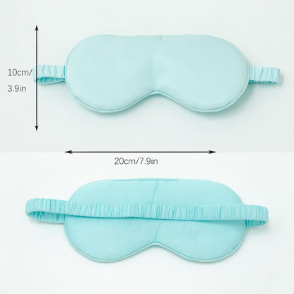 HBHLFZ Sleep Mask 2 Pack - Bamboo Viscose Fiber Sleeping Eye Mask - with Elastic Band/Headband - Comfort Sleeping Shade - for Nighttime Sleeping, Traveling & Napping（Pink，Green）