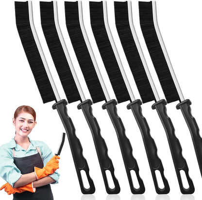Crevice Cleaning Brush Set, Hard Bristle Gap Scrubber Tools for Bathroom Grout, Window Tracks & Shower Doors, Deep Cleaning Home Essentials & Practical Housewarming Gifts 12-Pack