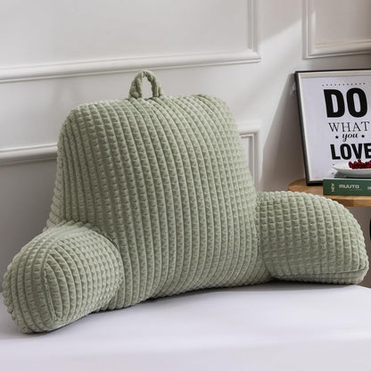 A Nice Night Darkgrey 17" Bed Wedge Pillows with Arms for Sitting