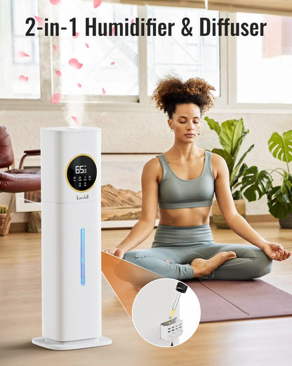 Humidifiers for Bedroom 500 sq ft,2.1Gal/8L Cool Mist Humidifier Large Room