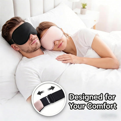 3D Cooling Gel Weighted Eye Mask for Sleeping, 100% Blackout Sleep Mask | FSA Eligible Items HSA, 6oz Gel-Weighted, No Eye Pressure, Cold Relief for Puffy Eyes, Migraines, After Surgery & Travel Gift