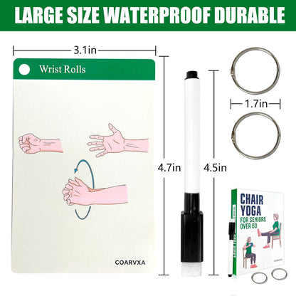 Bodyweight Workout Cards for Women & Men-50 Bodyweight Workout Cards，Includes 2 Rings& Dry-Erase for Easy Organization-Home, Gym or Studio (Bodyweight)