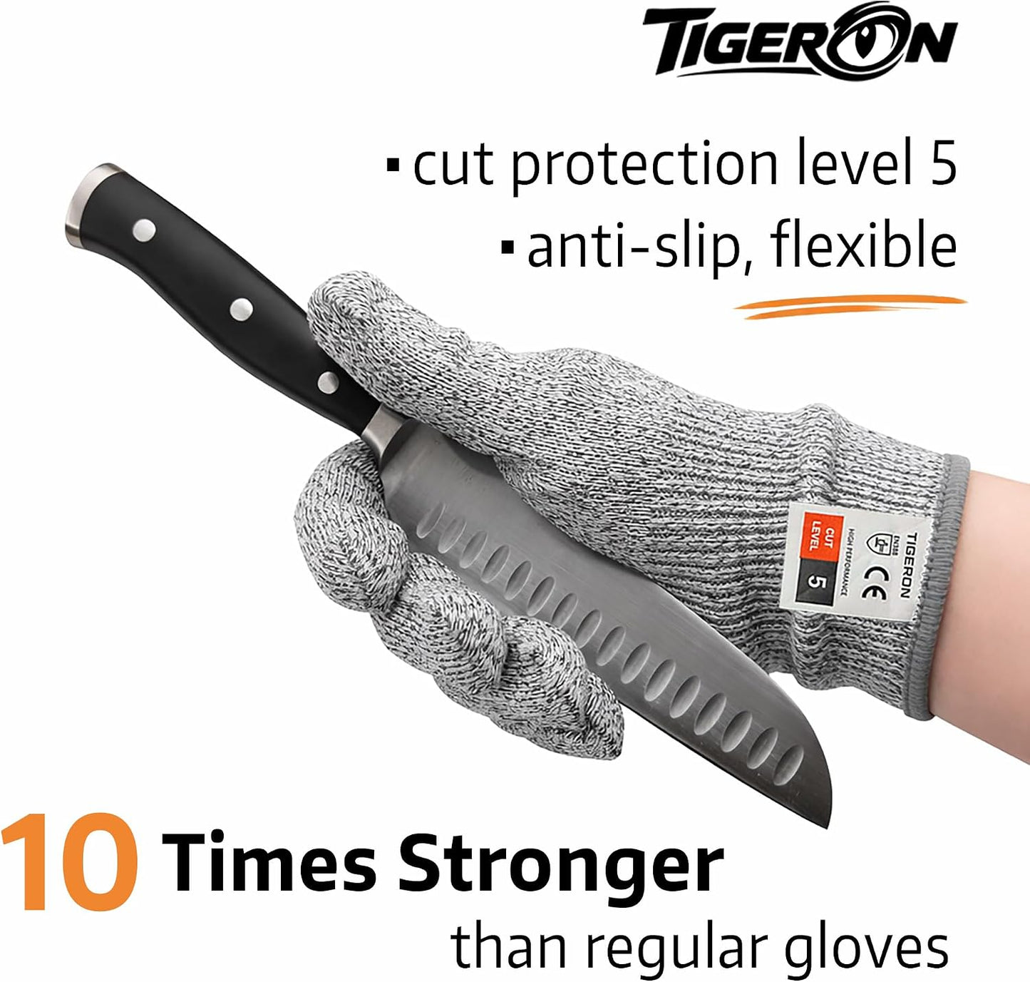 Cut Resistant Gloves, Cut Level 5 Protection, Food Grade Safety Gloves for Kitchen, Butcher, Meat Cutting