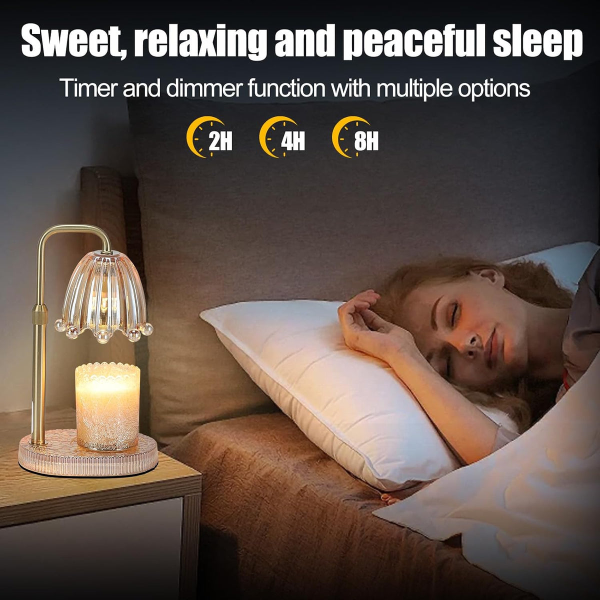 Candle Warmer Lamp with Timer,Birthday Gifts for Women