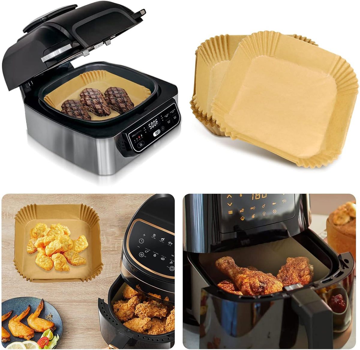 Air Fryer Liners Disposable Parchment Paper for Ninja Air Fryer