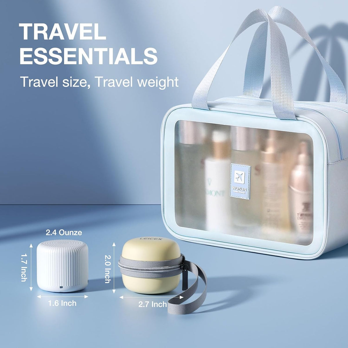 Portable Sound Machine for Baby Adults,LEICEX Travel Sound Machine,15 Non-Looping Sound Timer and Memory Play, Mini White Noise Machine for Sleeping Office Privacy Travel Gift