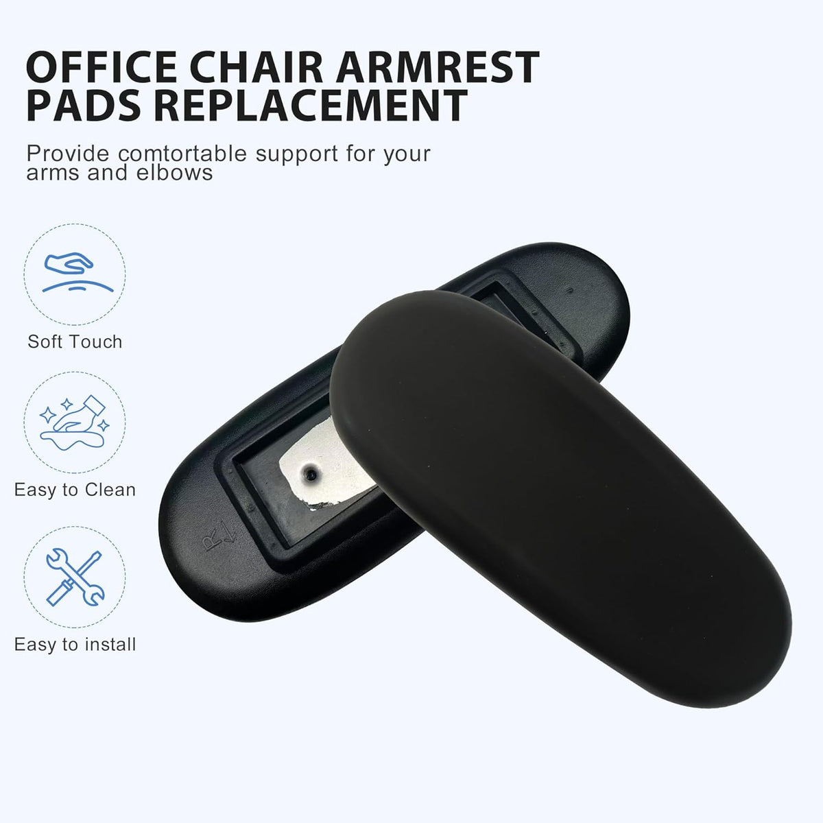 Office Chair Armrest Pads Replacement,Suitable for Most Gaming Chairs