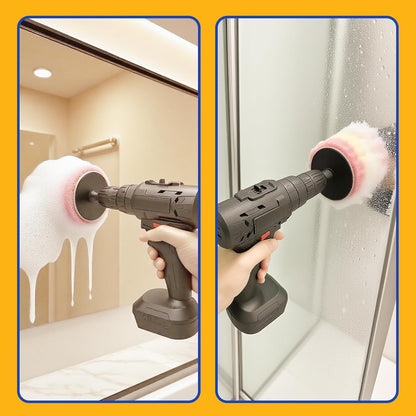 FORHOGAR Drill Attachment Compatible with Scrub Daddy/Mommy Sponges, Drill Brush Accessorise for Grout, Floor, Tub, Shower, Tile, Bathroom and Kitchen Surface
